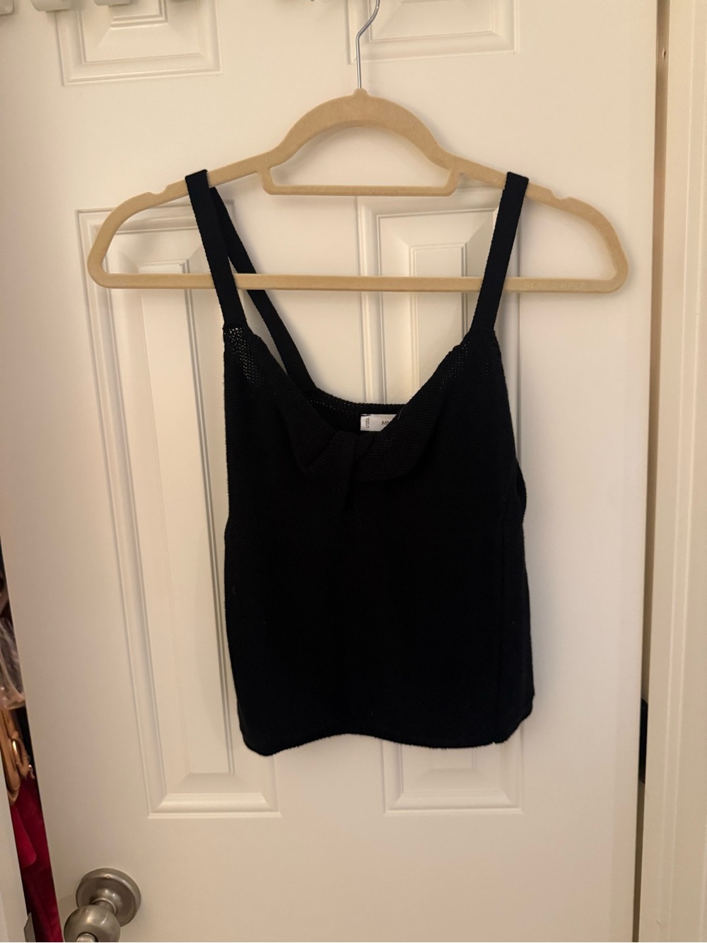 Mango Knit Twist Front Tank Top